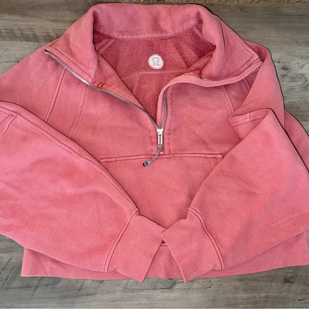 Lululemon Pink Half-Zip Sweatshirt